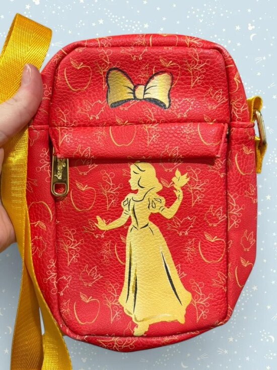 Buckle-Down Handbags - Buckle Down Disney Snow White red and gold crossbody bag